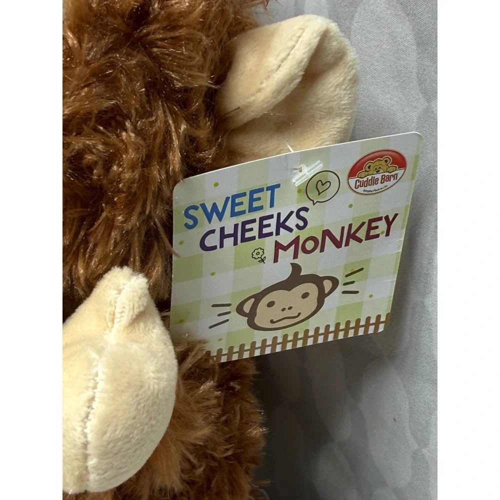 Cuddle Barn‎ Sweet Cheeks Monkey Plush Toy Interactive Sound Voice Talking
